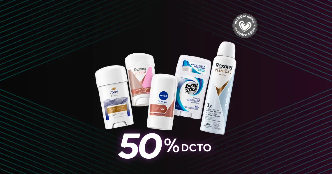 Desodorantes Clinical con 50% de descuento en Maicao