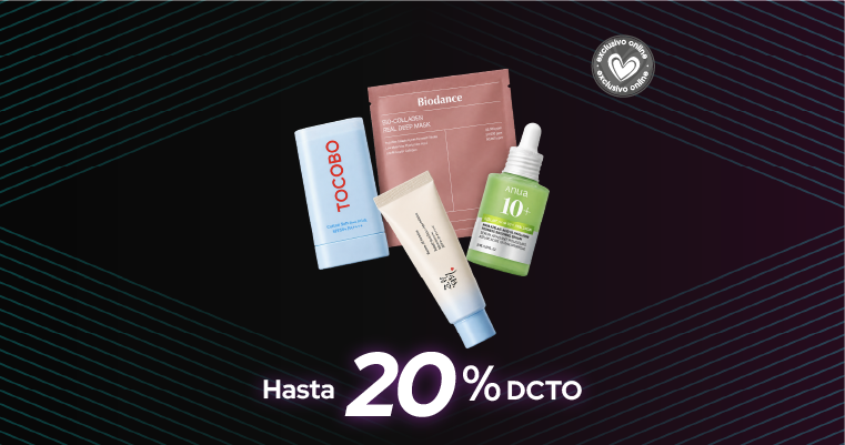 Productos de skincare coreano con hasta 20% descuento en Cyber